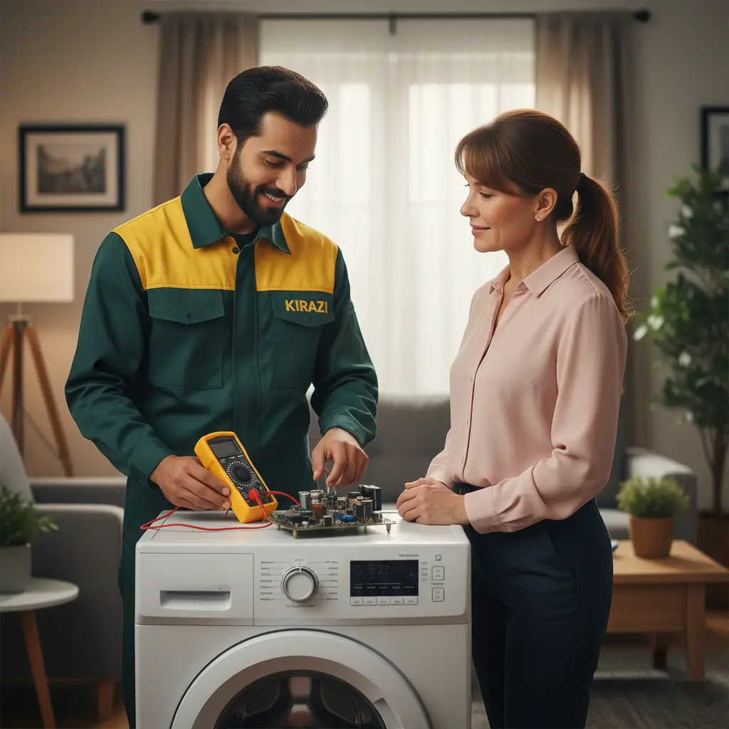 تواصل فوري لحجز صيانة الأجهزة والحصول على الدعم الفني فريق خدمة عملاء كريازي مصر متاح على مدار الساعة لتلقي طلباتكم واستفساراتكم وحجز مواعيد الصيانة الفورية لجميع الأجهزة (الغسالات، الثلاجات، الديب فريزر، والتكييفات)