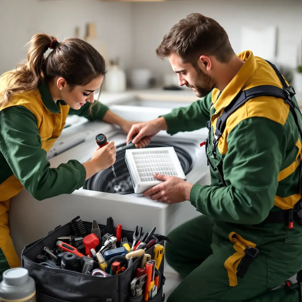 خدمة الصيانة المتنقلة المجهزة لإصلاح غسالات كريازي خدمات الصيانة المنزلية لغسالات كريازي توفر عليك عناء النقل، مع فريق جاهز للوصول إلى باب منزلك